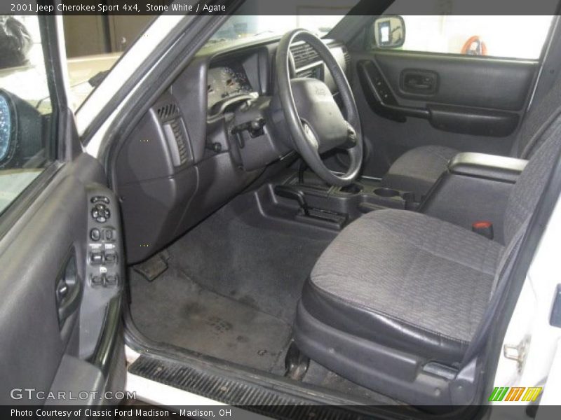 Stone White / Agate 2001 Jeep Cherokee Sport 4x4