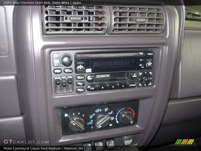 Stone White / Agate 2001 Jeep Cherokee Sport 4x4