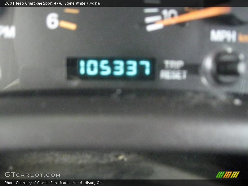 Stone White / Agate 2001 Jeep Cherokee Sport 4x4