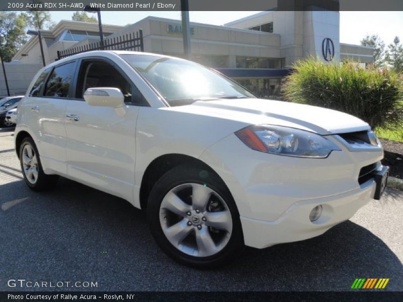 White Diamond Pearl / Ebony 2009 Acura RDX SH-AWD