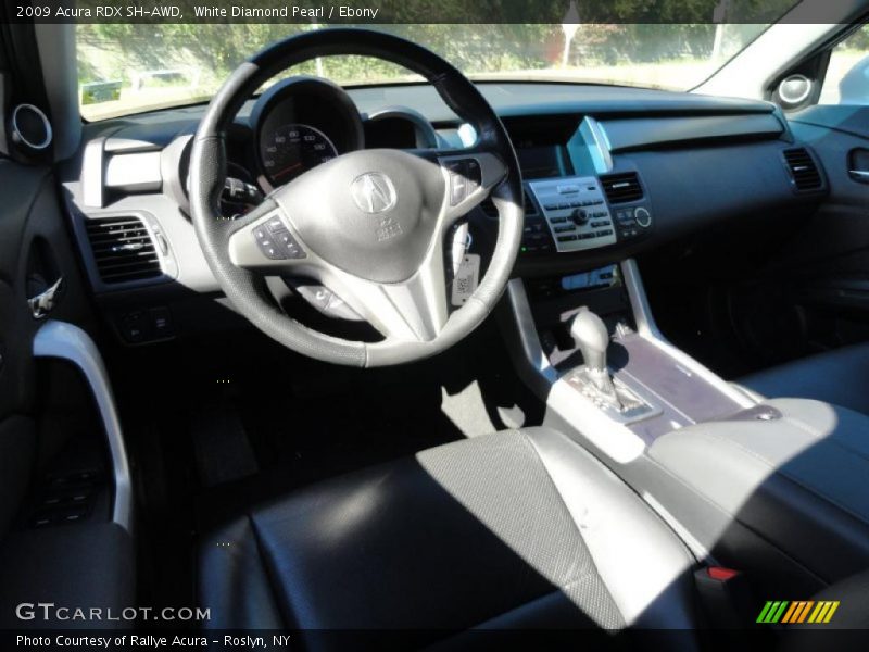 White Diamond Pearl / Ebony 2009 Acura RDX SH-AWD