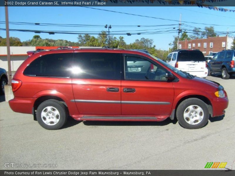 Inferno Red Pearl / Taupe 2002 Dodge Grand Caravan SE