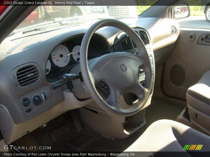 Inferno Red Pearl / Taupe 2002 Dodge Grand Caravan SE