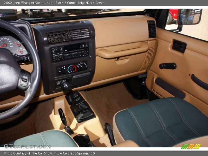 Black / Camel Beige/Dark Green 2002 Jeep Wrangler Sahara 4x4