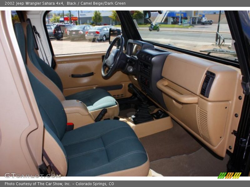  2002 Wrangler Sahara 4x4 Camel Beige/Dark Green Interior