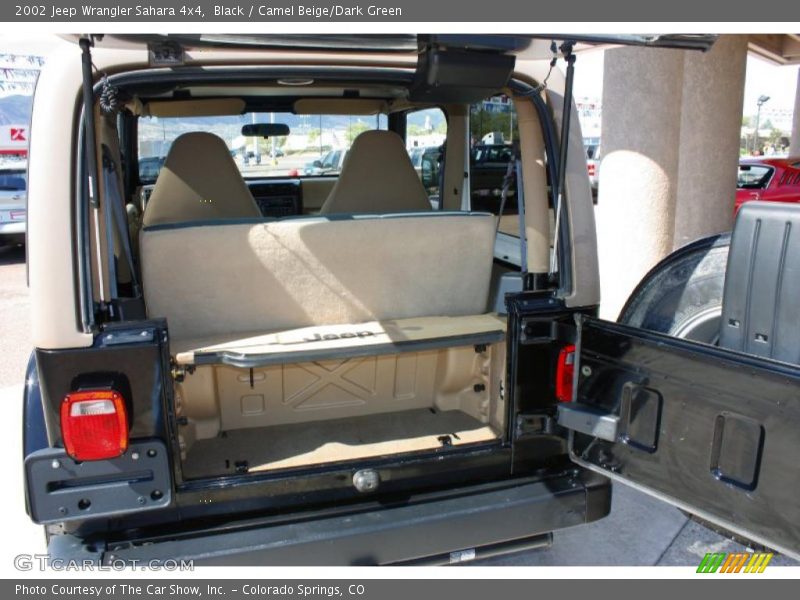 Black / Camel Beige/Dark Green 2002 Jeep Wrangler Sahara 4x4