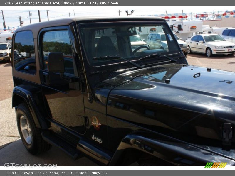 Black / Camel Beige/Dark Green 2002 Jeep Wrangler Sahara 4x4