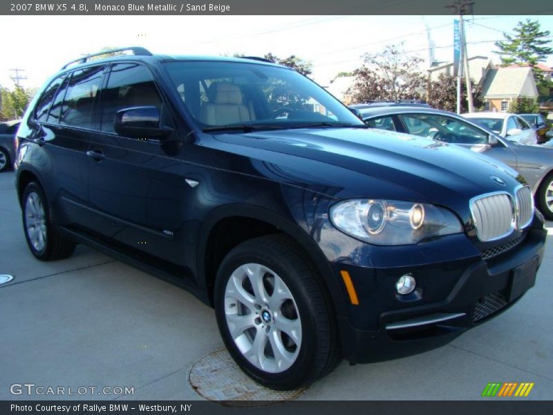 Monaco Blue Metallic / Sand Beige 2007 BMW X5 4.8i