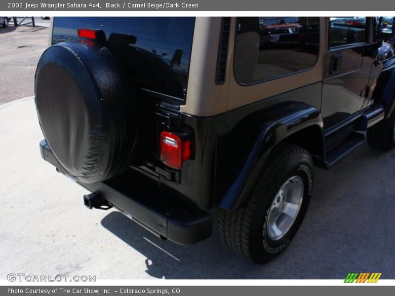 Black / Camel Beige/Dark Green 2002 Jeep Wrangler Sahara 4x4