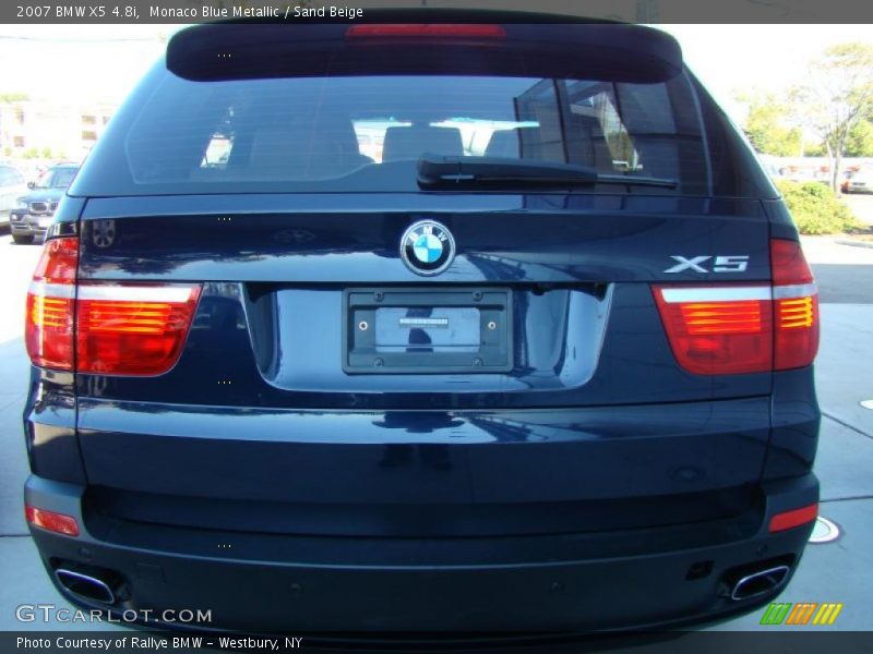 Monaco Blue Metallic / Sand Beige 2007 BMW X5 4.8i