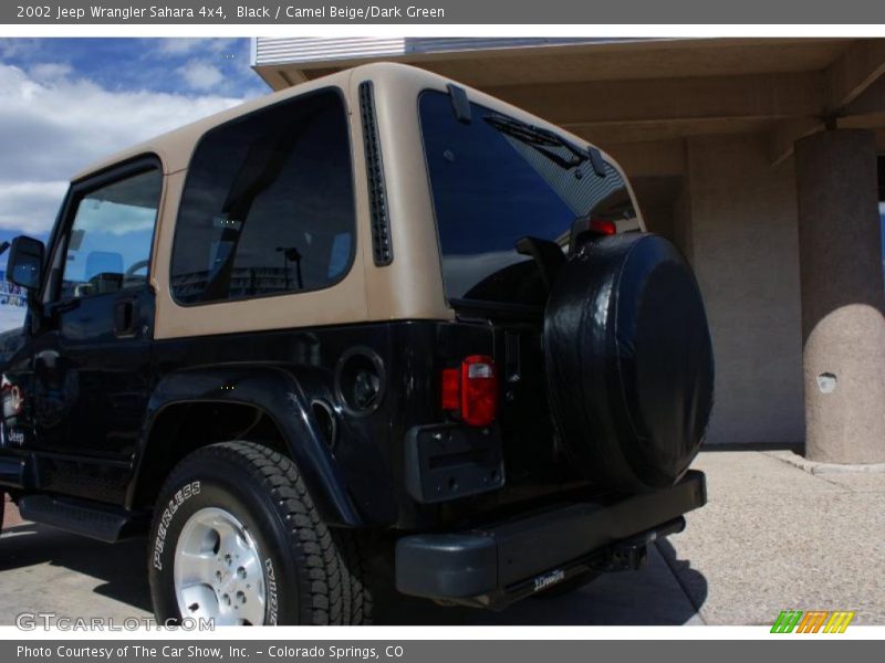 Black / Camel Beige/Dark Green 2002 Jeep Wrangler Sahara 4x4