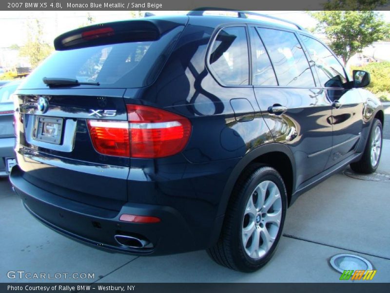 Monaco Blue Metallic / Sand Beige 2007 BMW X5 4.8i