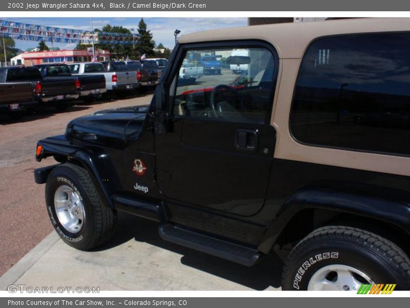 Black / Camel Beige/Dark Green 2002 Jeep Wrangler Sahara 4x4