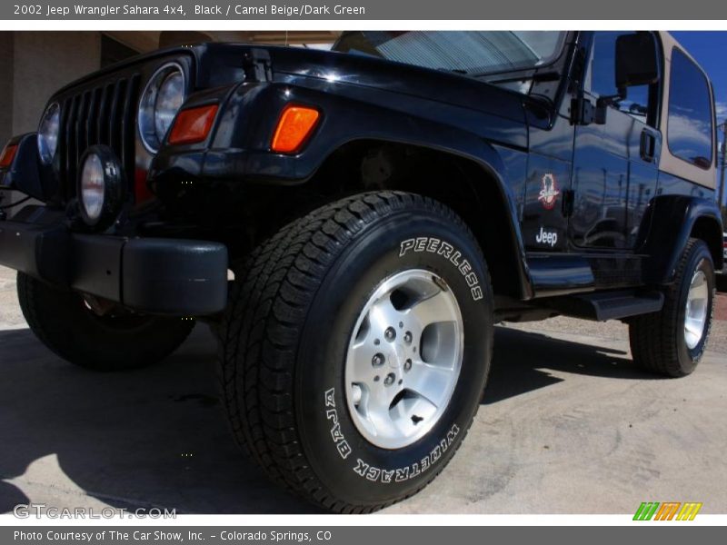 Black / Camel Beige/Dark Green 2002 Jeep Wrangler Sahara 4x4