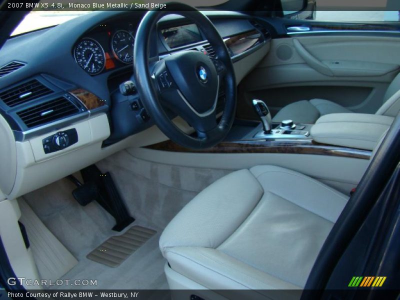 Monaco Blue Metallic / Sand Beige 2007 BMW X5 4.8i