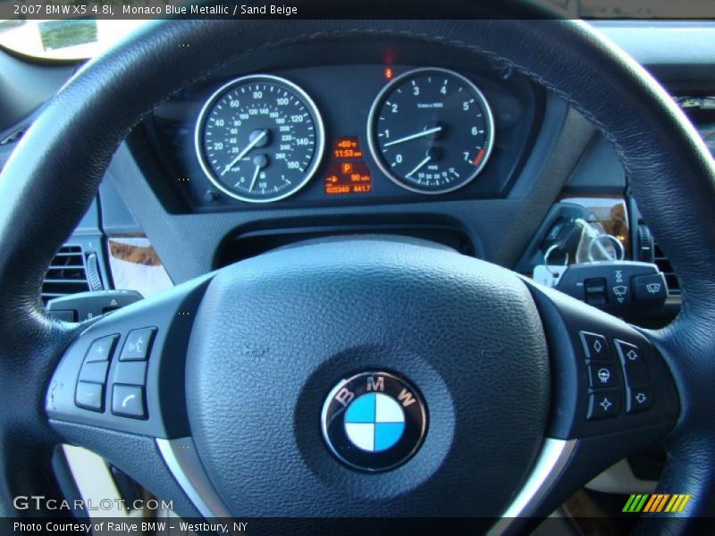 Monaco Blue Metallic / Sand Beige 2007 BMW X5 4.8i