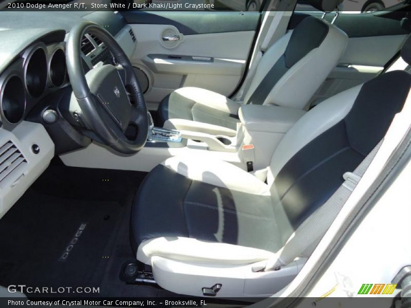  2010 Avenger R/T Dark Khaki/Light Graystone Interior