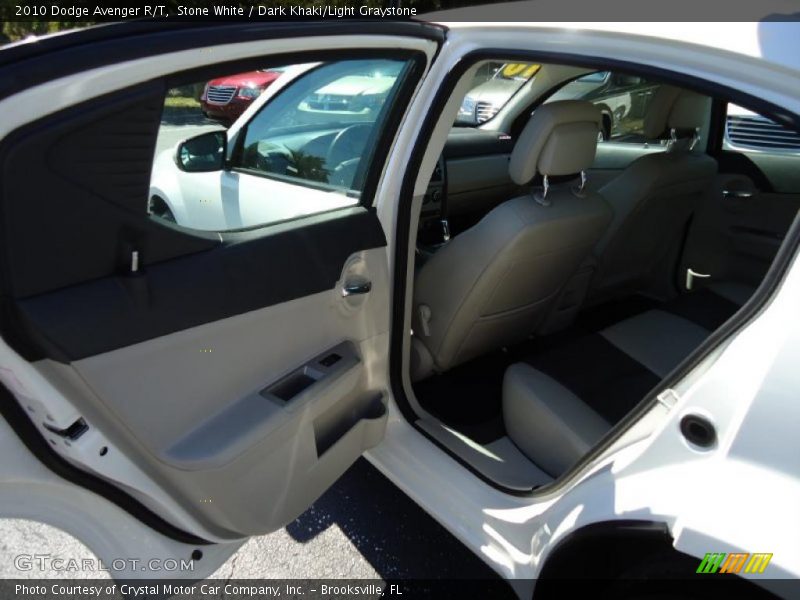 Stone White / Dark Khaki/Light Graystone 2010 Dodge Avenger R/T