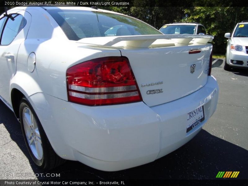 Stone White / Dark Khaki/Light Graystone 2010 Dodge Avenger R/T