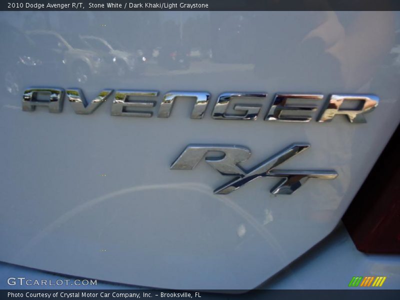 Stone White / Dark Khaki/Light Graystone 2010 Dodge Avenger R/T