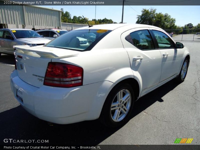 Stone White / Dark Khaki/Light Graystone 2010 Dodge Avenger R/T