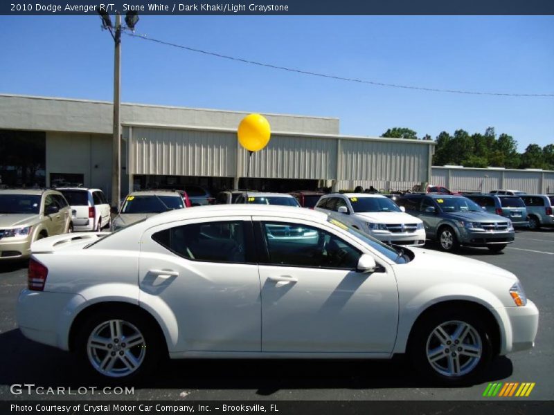 Stone White / Dark Khaki/Light Graystone 2010 Dodge Avenger R/T