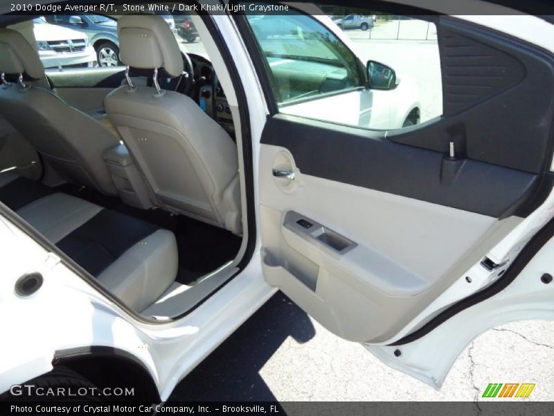 Stone White / Dark Khaki/Light Graystone 2010 Dodge Avenger R/T