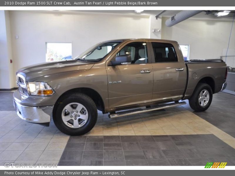 Austin Tan Pearl / Light Pebble Beige/Bark Brown 2010 Dodge Ram 1500 SLT Crew Cab