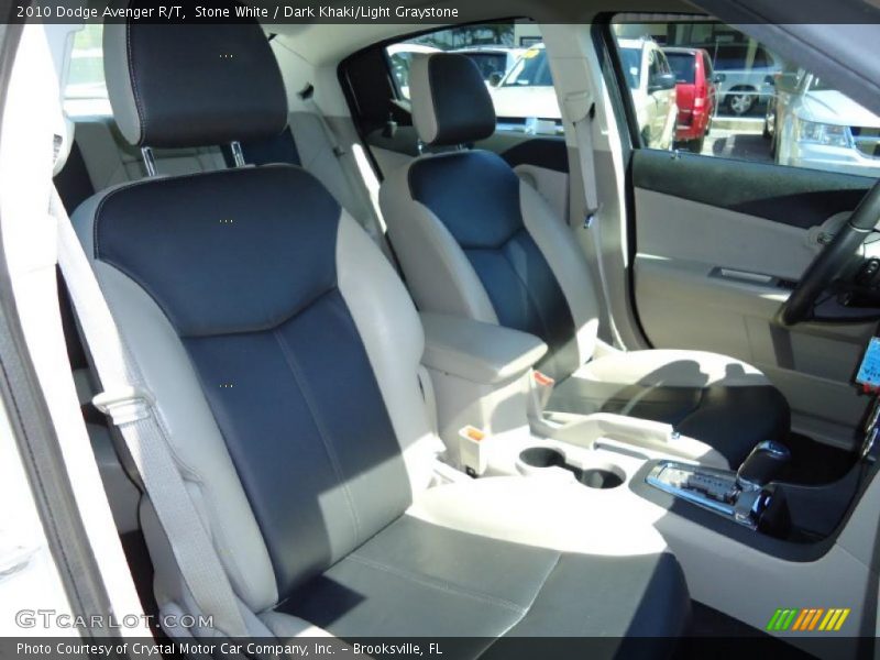  2010 Avenger R/T Dark Khaki/Light Graystone Interior