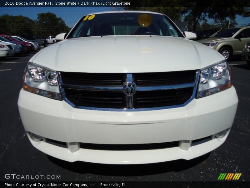 Stone White / Dark Khaki/Light Graystone 2010 Dodge Avenger R/T