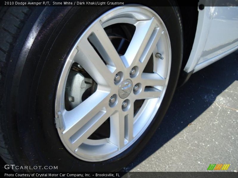 Stone White / Dark Khaki/Light Graystone 2010 Dodge Avenger R/T