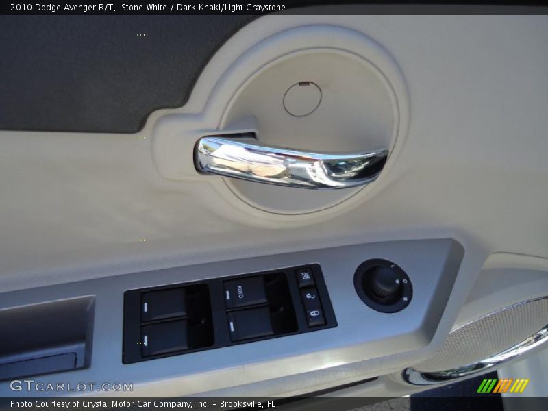 Stone White / Dark Khaki/Light Graystone 2010 Dodge Avenger R/T