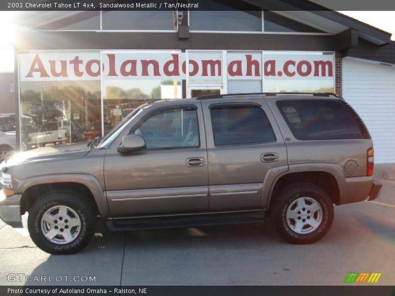 Sandalwood Metallic / Tan/Neutral 2003 Chevrolet Tahoe LT 4x4
