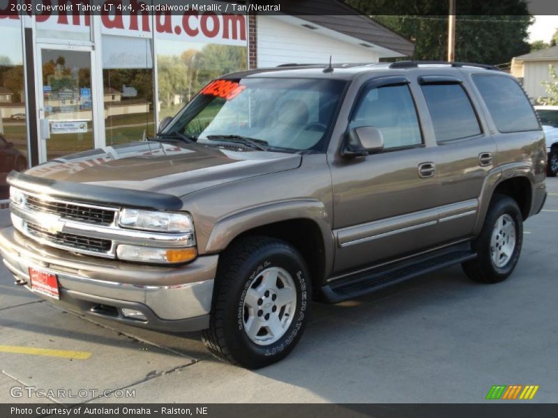 Sandalwood Metallic / Tan/Neutral 2003 Chevrolet Tahoe LT 4x4