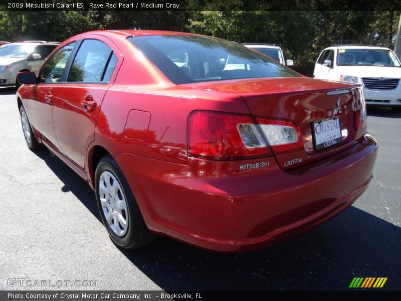 Rave Red Pearl / Medium Gray 2009 Mitsubishi Galant ES