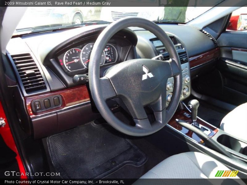 Rave Red Pearl / Medium Gray 2009 Mitsubishi Galant ES