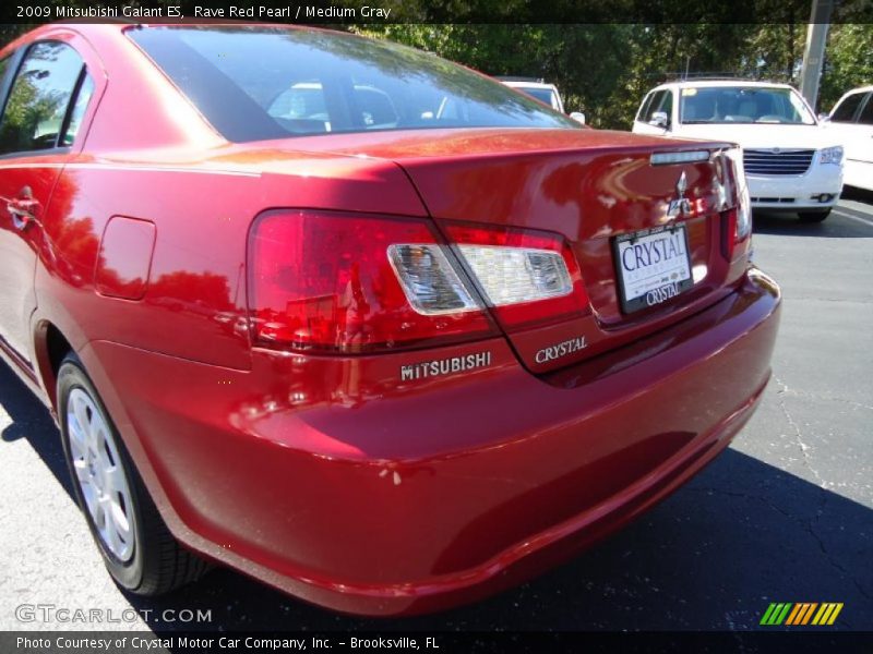 Rave Red Pearl / Medium Gray 2009 Mitsubishi Galant ES