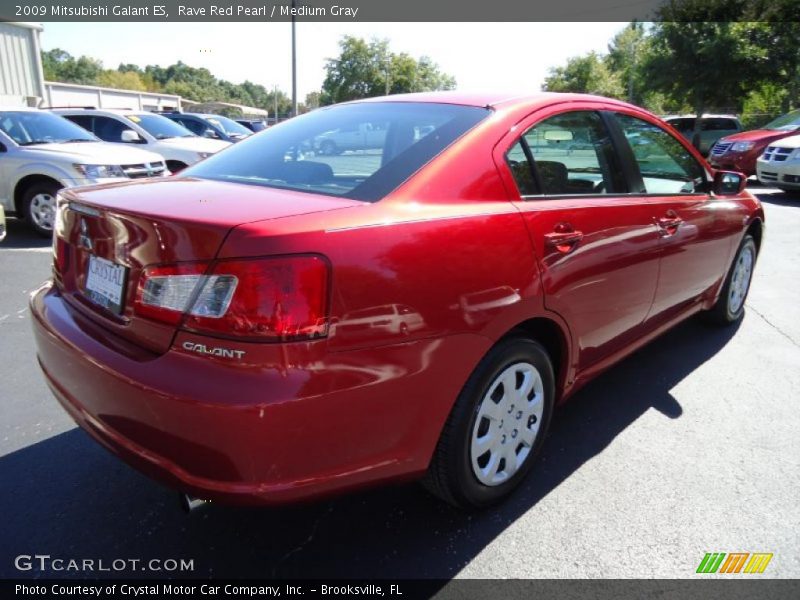 Rave Red Pearl / Medium Gray 2009 Mitsubishi Galant ES
