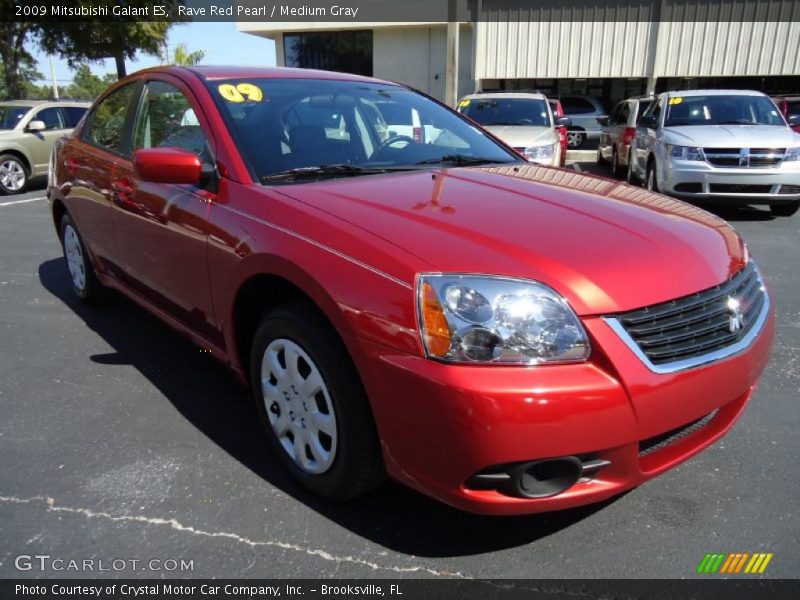 Rave Red Pearl / Medium Gray 2009 Mitsubishi Galant ES