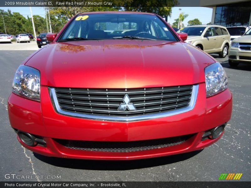 Rave Red Pearl / Medium Gray 2009 Mitsubishi Galant ES