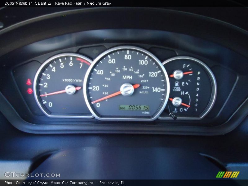 Rave Red Pearl / Medium Gray 2009 Mitsubishi Galant ES