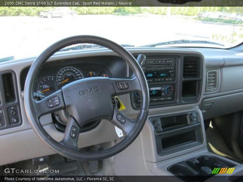 Sport Red Metallic / Neutral 2005 GMC Sierra 1500 SLT Extended Cab