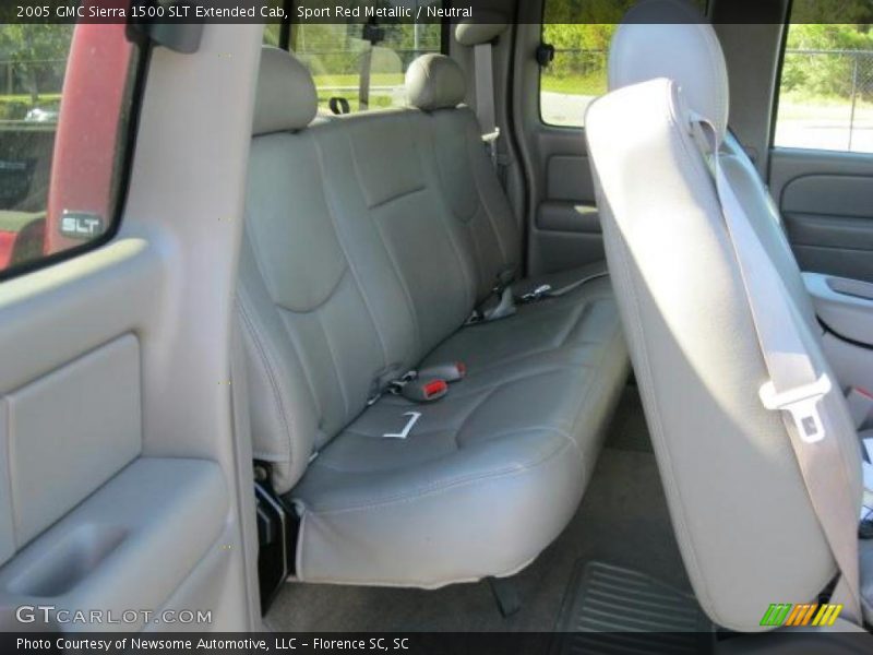 Sport Red Metallic / Neutral 2005 GMC Sierra 1500 SLT Extended Cab