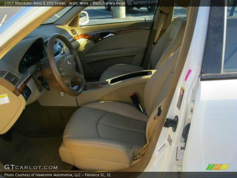 Arctic White / Black/Sahara Beige 2007 Mercedes-Benz E 350 Sedan