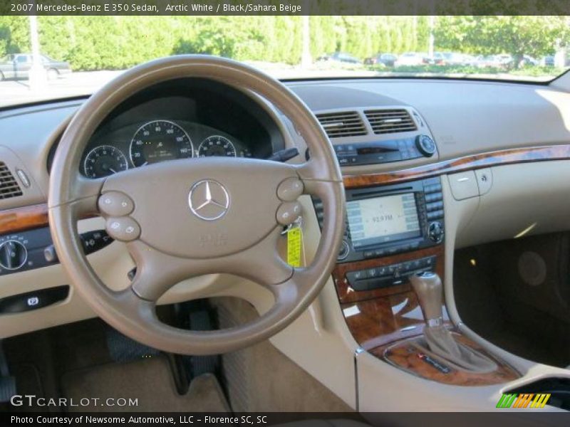 Arctic White / Black/Sahara Beige 2007 Mercedes-Benz E 350 Sedan