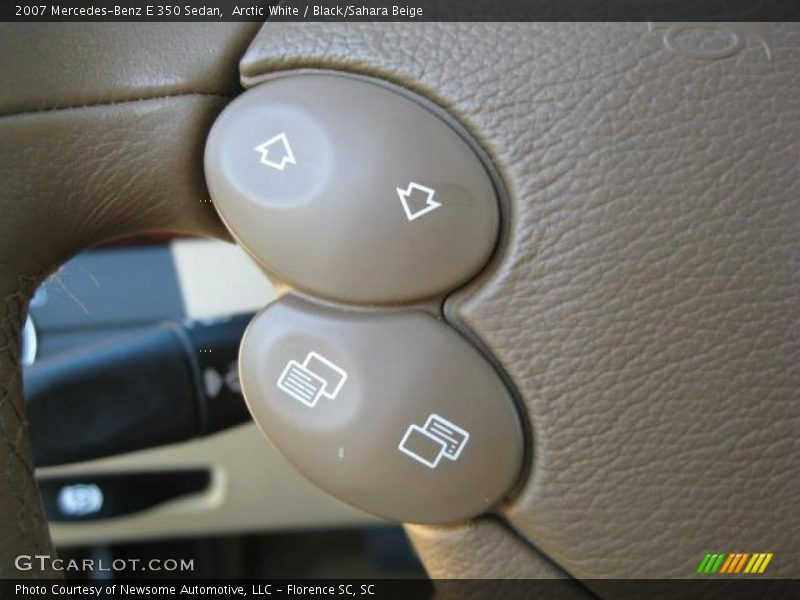 Arctic White / Black/Sahara Beige 2007 Mercedes-Benz E 350 Sedan
