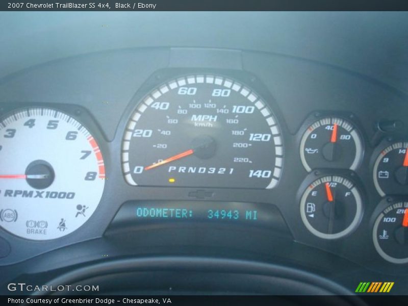 Black / Ebony 2007 Chevrolet TrailBlazer SS 4x4