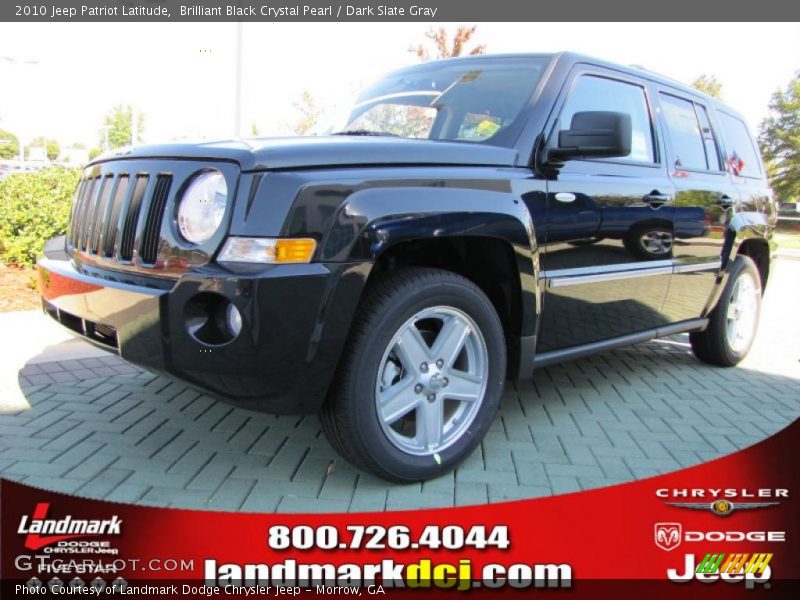 Brilliant Black Crystal Pearl / Dark Slate Gray 2010 Jeep Patriot Latitude