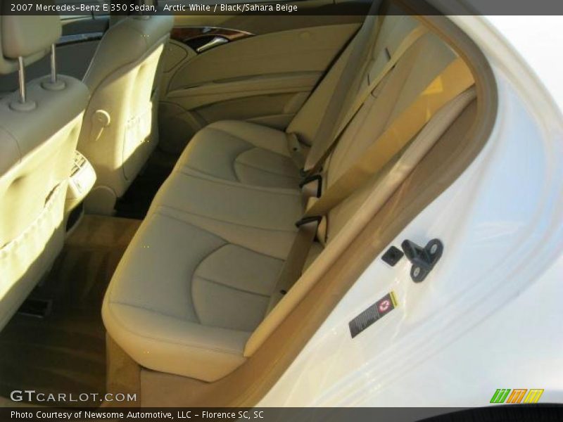 Arctic White / Black/Sahara Beige 2007 Mercedes-Benz E 350 Sedan