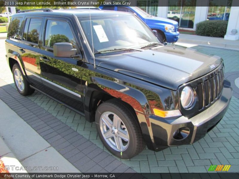 Brilliant Black Crystal Pearl / Dark Slate Gray 2010 Jeep Patriot Latitude